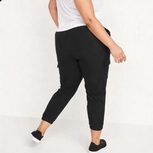 NWT | Old Navy High-Waisted StretchTech Cargo Joggers 4X | Go-Dry Pull-On Pants